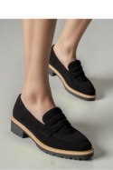 Damskie Mokasyny LORIEN BLACK - Inello Inello Damskie Mokasyny LORIEN BLACK - Inello Inello