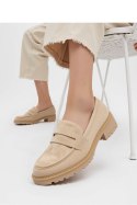 Damskie Mokasyny LORIEN KHAKI - Inello Inello Damskie Mokasyny LORIEN KHAKI - Inello Inello