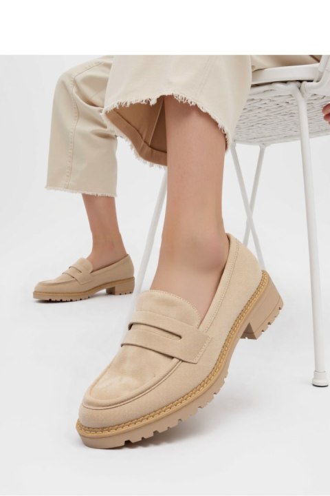 Damskie Mokasyny LORIEN KHAKI - Inello Inello Damskie Mokasyny LORIEN KHAKI - Inello Inello