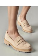 Damskie Mokasyny LORIEN KHAKI - Inello Inello Damskie Mokasyny LORIEN KHAKI - Inello Inello