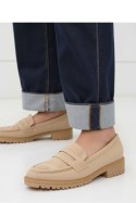 Damskie Mokasyny LORIEN KHAKI - Inello Inello Damskie Mokasyny LORIEN KHAKI - Inello Inello