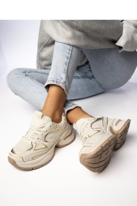 Damskie Sneakersy ASTORIA BEIGE - Inello Inello Damskie Sneakersy ASTORIA BEIGE - Inello Inello