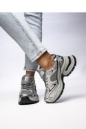 Damskie Sneakersy ASTORIA SILVER/GREY - Inello Inello Damskie Sneakersy ASTORIA SILVER/GREY - Inello Inello