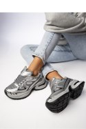Damskie Sneakersy ASTORIA SILVER/GREY - Inello Inello Damskie Sneakersy ASTORIA SILVER/GREY - Inello Inello