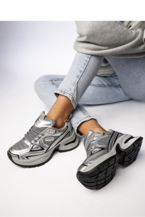 Damskie Sneakersy ASTORIA SILVER/GREY - Inello Inello Damskie Sneakersy ASTORIA SILVER/GREY - Inello Inello