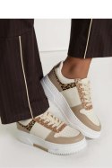 Damskie Sneakersy ASTRYA KHAKI - Inello Inello Damskie Sneakersy ASTRYA KHAKI - Inello Inello