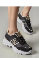 Damskie Sneakersy BLUSH BLACK - Inello Inello Damskie Sneakersy BLUSH BLACK - Inello Inello