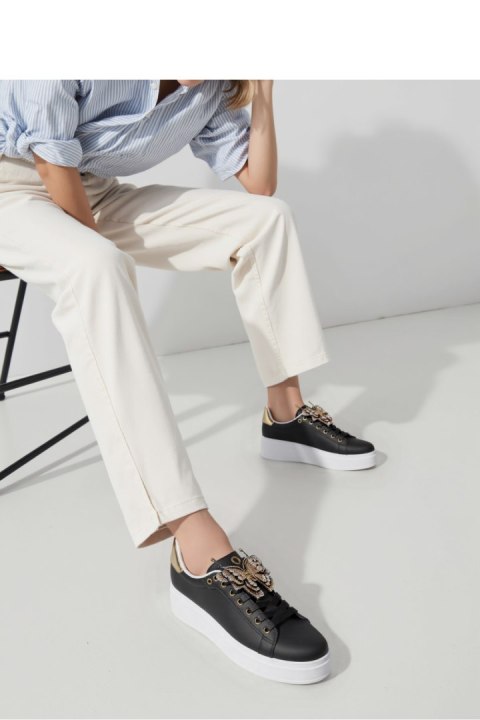 Damskie Sneakersy BUTTERFLY LUX ? Black - Inello Inello Damskie Sneakersy BUTTERFLY LUX ? Black - Inello Inello