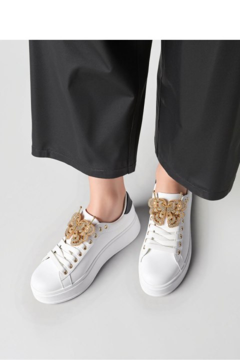 Damskie Sneakersy BUTTERFLY LUX ? White/Black - Inello Inello Damskie Sneakersy BUTTERFLY LUX ? White/Black - Inello Inello