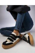 Damskie Sneakersy ? Czarne AURORA BLACK - Inello Inello Damskie Sneakersy ? Czarne AURORA BLACK - Inello Inello