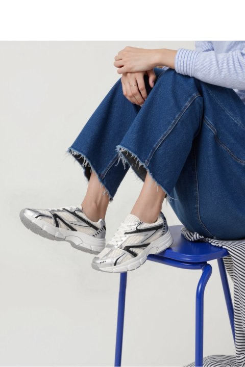 Damskie Sneakersy DYNAMIC ? Silver - Inello Inello Damskie Sneakersy DYNAMIC ? Silver - Inello Inello