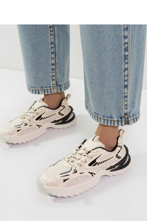 Damskie Sneakersy JAYDEN BEIGE - Inello Inello Damskie Sneakersy JAYDEN BEIGE - Inello Inello