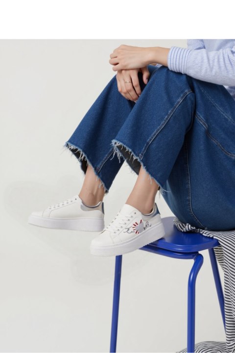 Damskie Sneakersy LUMIX - SILVER - Inello Inello Damskie Sneakersy LUMIX - SILVER - Inello Inello
