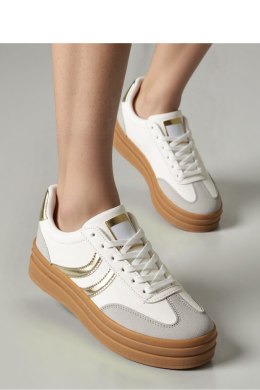 Damskie Sneakersy LUMI White/Gold - Inello Inello