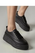 Damskie Sneakersy PLATFORMIA ? Black - Inello Inello Damskie Sneakersy PLATFORMIA ? Black - Inello Inello