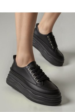 Damskie Sneakersy PLATFORMIA ? Black - Inello Inello