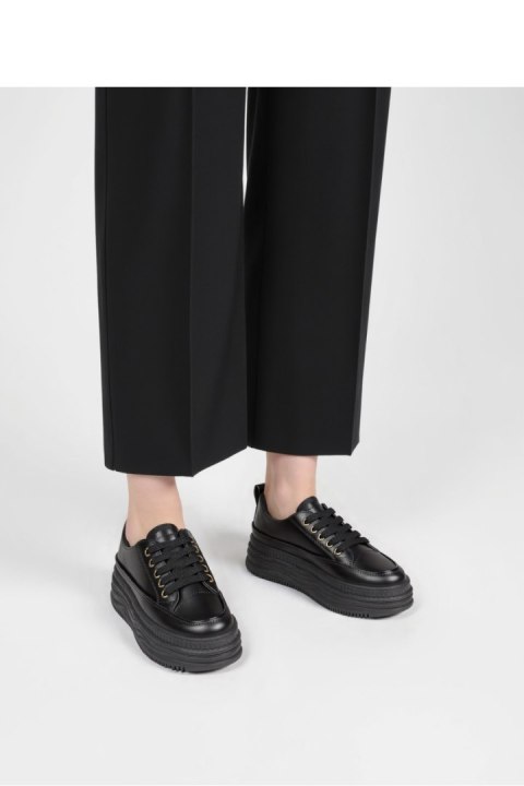 Damskie Sneakersy PLATFORMIA ? Black - Inello Inello Damskie Sneakersy PLATFORMIA ? Black - Inello Inello