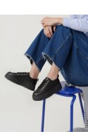 Damskie Sneakersy PLATFORMIA ? Black - Inello Inello Damskie Sneakersy PLATFORMIA ? Black - Inello Inello