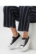 Damskie Sneakersy PLATFORMIA ? Black White - Inello Inello Damskie Sneakersy PLATFORMIA ? Black White - Inello Inello