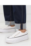 Damskie Sneakersy PLATFORMIA ? White - Inello Inello Damskie Sneakersy PLATFORMIA ? White - Inello Inello
