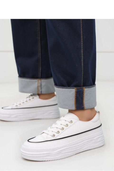 Damskie Sneakersy PLATFORMIA ? White - Inello Inello Damskie Sneakersy PLATFORMIA ? White - Inello Inello