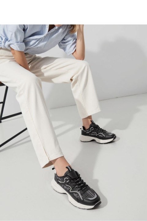Damskie Sneakersy STELLAR ? Black - Inello Inello Damskie Sneakersy STELLAR ? Black - Inello Inello