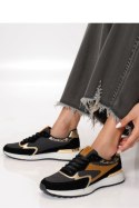 Damskie Sneakersy VELORE ? Black Gold - Inello Inello Damskie Sneakersy VELORE ? Black Gold - Inello Inello