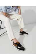 Damskie Sneakersy VELORE ? Black Gold - Inello Inello Damskie Sneakersy VELORE ? Black Gold - Inello Inello