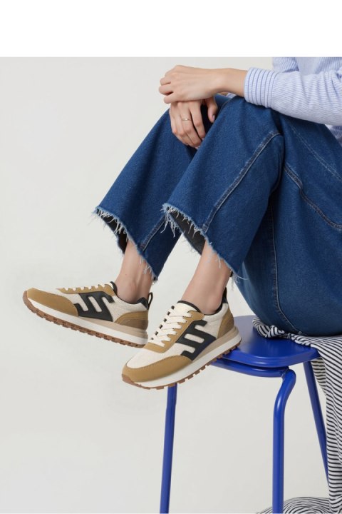 Damskie Sneakersy VENTO ? Black/Camel - Inello Inello Damskie Sneakersy VENTO ? Black/Camel - Inello Inello