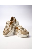 Damskie Sneakersy VEYRA KHAKI - Inello Inello Damskie Sneakersy VEYRA KHAKI - Inello Inello