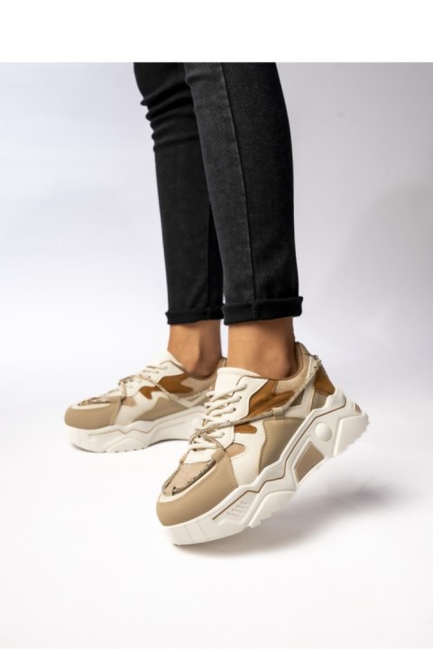 Damskie Sneakersy VEYRA KHAKI - Inello Inello Damskie Sneakersy VEYRA KHAKI - Inello Inello