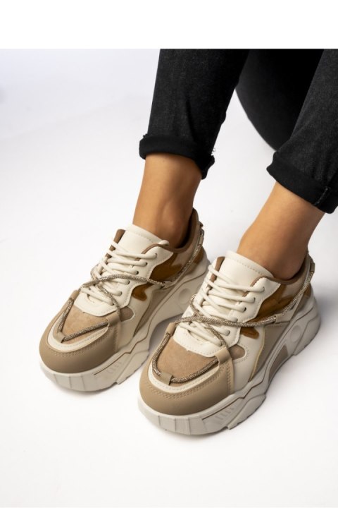 Damskie Sneakersy VEYRA KHAKI - Inello Inello Damskie Sneakersy VEYRA KHAKI - Inello Inello