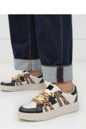 Damskie Sneakersy WEAVEX WH/BLACK - Inello Inello Damskie Sneakersy WEAVEX WH/BLACK - Inello Inello