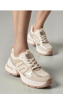 Damskie Sneakersy YNOVA BEIGE - Inello Inello Damskie Sneakersy YNOVA BEIGE - Inello Inello