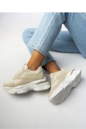 Damskie Sneakersy ZIRANA BEIGE - Inello Inello Damskie Sneakersy ZIRANA BEIGE - Inello Inello