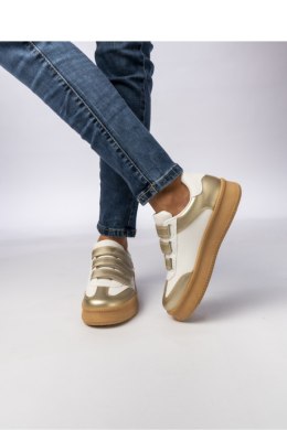 Damskie Sneakersy ? Złote AURORA GOLD - Inello Inello