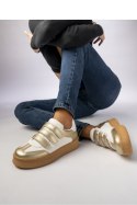 Damskie Sneakersy ? Złote AURORA GOLD - Inello Inello Damskie Sneakersy ? Złote AURORA GOLD - Inello Inello