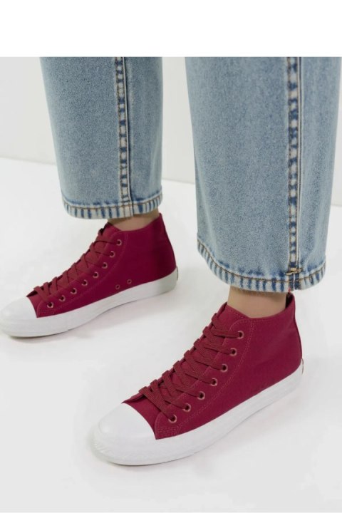 Damskie Trampki LIVIO WINE RED - Inello Inello Damskie Trampki LIVIO WINE RED - Inello Inello
