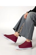 Damskie Trampki LIVIO WINE RED - Inello Inello Damskie Trampki LIVIO WINE RED - Inello Inello
