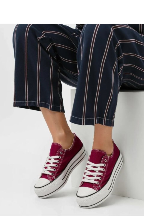 Damskie Trampki VELTRO WINE ? Klasyczne Buty na Platformie - Inello Inello Damskie Trampki VELTRO WINE ? Klasyczne Buty na Platformie - Inello Inello