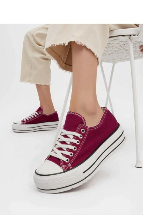 Damskie Trampki VELTRO WINE ? Klasyczne Buty na Platformie - Inello Inello Damskie Trampki VELTRO WINE ? Klasyczne Buty na Platformie - Inello Inello
