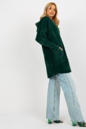 Płaszcz Damski Model MBM-PL-19905-1.96P Dark Green - MBM MBM Płaszcz Damski Model MBM-PL-19905-1.96P Dark Green - MBM MBM