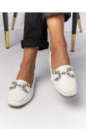 DAMSKIE MOKASYNY ELEA WHITE - Inello Inello DAMSKIE MOKASYNY ELEA WHITE - Inello Inello
