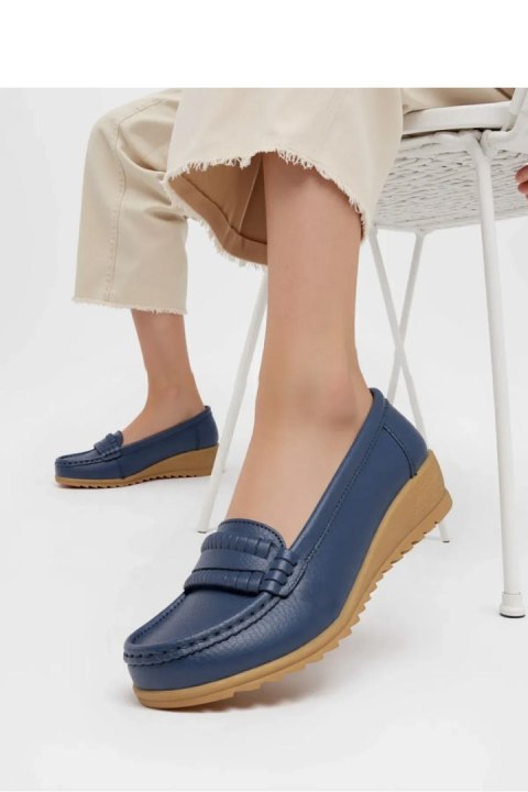 Damskie Mokasyny ALORA DARK BLUE - Inello Inello Damskie Mokasyny ALORA DARK BLUE - Inello Inello