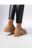 Damskie Mokasyny ? Ciemny beż RIVIA KHAKI - Inello Inello Damskie Mokasyny ? Ciemny beż RIVIA KHAKI - Inello Inello