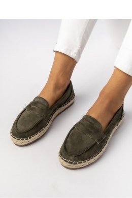 Damskie Mokasyny ? Khaki LUMI GREEN - Inello Inello