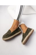 Damskie Mokasyny ? Khaki LUMI GREEN - Inello Inello Damskie Mokasyny ? Khaki LUMI GREEN - Inello Inello