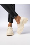 Damskie Mokasyny ? Kremowe MILANO BEIGE - Inello Inello Damskie Mokasyny ? Kremowe MILANO BEIGE - Inello Inello