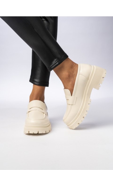 Damskie Mokasyny ? Kremowe MILANO BEIGE - Inello Inello Damskie Mokasyny ? Kremowe MILANO BEIGE - Inello Inello
