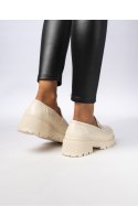 Damskie Mokasyny ? Kremowe MILANO BEIGE - Inello Inello Damskie Mokasyny ? Kremowe MILANO BEIGE - Inello Inello